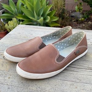 Women’s leather slip ons